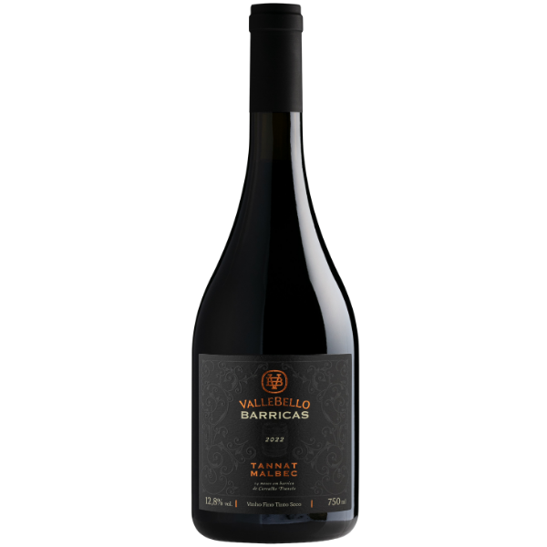 Vinho Tinto Vallebello Barricas Tannat e Malbec 750ml